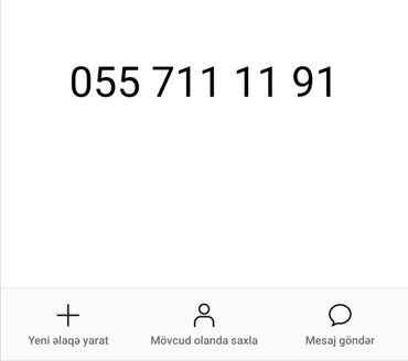 ucuz islenmis telefonlar: Номер: ( 055 ) ( 7111191 ), Б/у