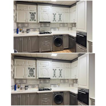 Qonaq otağı dəstləri: Metbex mebeli 550₼ satilir .Uzeri tokme mermer .Olcu 330/2 .Moyka