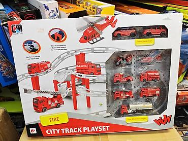 конструкторы полиция: Игровой набор «City Track Playset — Fire» - Тематика: пожарная служба — 1