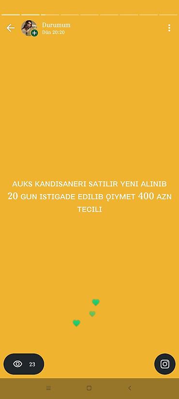 AUX kondisioner satılır. - İstifadə müddəti: 20 gün - Qiymət: 400 AZN lalafo.az -da AUX kondisioner satılır. - İstifadə müddəti: 20 gün - Qiymət: 400 AZN