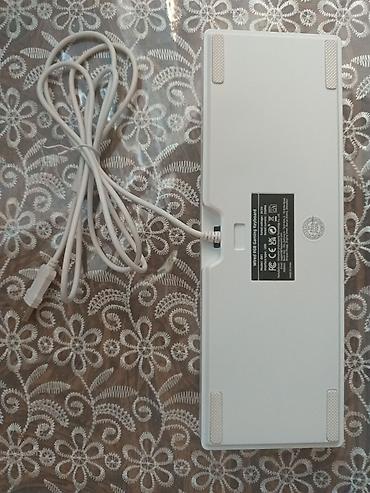 компьютер на запчасти: Kompakt ölçülü, naqilli mexaniki klaviatura - Rəng: ağ - Naqil: USB — 2