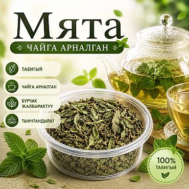 алоэ бишкек: Чай үчүн кургатылган МЯТА
Табигый — 1