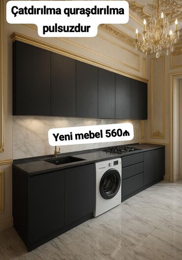 Другая мебель для дома: *Yeni Mətbəx mebeli 560₼* Yüksək keyfiyyətlə ölçü 2.80 çatdırılma