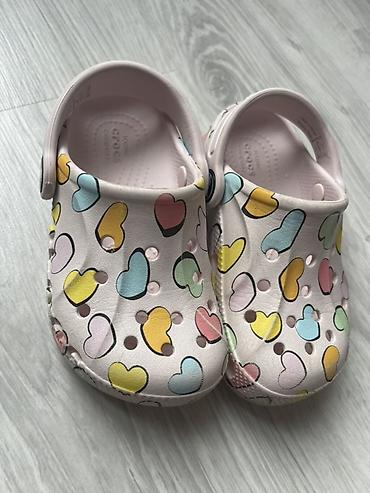 Шлёпанцы: Цвет - Розовый Шлёпанцы, Crocs, Размер: 24, Для девочек — 4