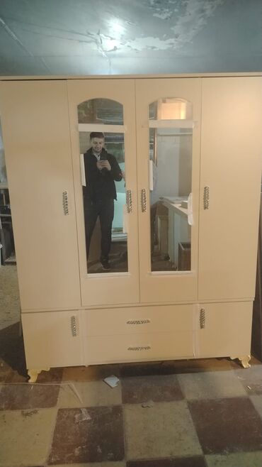 Dolablar: Açılan, 4 qapılı Düz dolab, Qarderob, paltar dolabı, Türkiyə — 11
