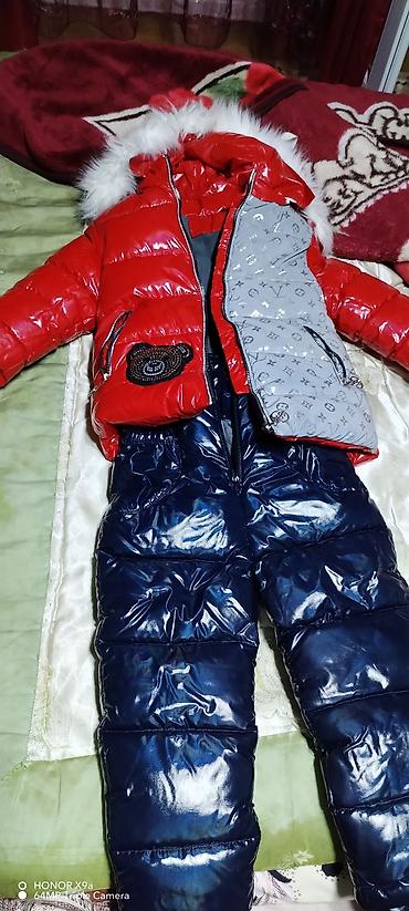 des geyimler: Uşaq üçün qış dəsti - Komplekt: şişmə qış kombinezonu (qolçaq jaket + — 2
