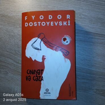 Bədii ədəbiyyat: Fyodor Dostoyevski "Cinayət və Cəza" əsəri. Kitabın videosunu göndərə