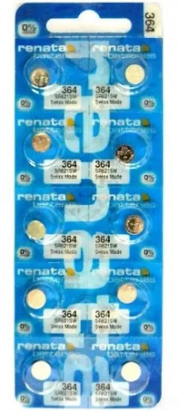Baterije: Renata 364 (SR621SW) – dugmaste baterije za satove - Tip — 1