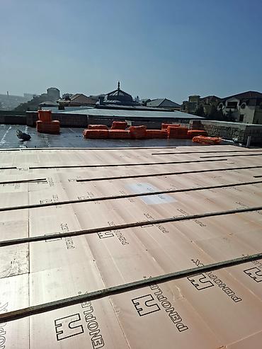 Dam işləri: Dam örtüyü üçün hidroizolyasiya və istilik izolyasiyası xidməti - — 2