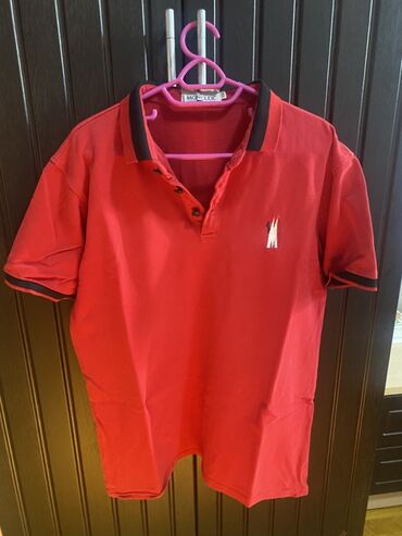 Polo köynək, Moncler, XL (EU 42), rəng - Qırmızı