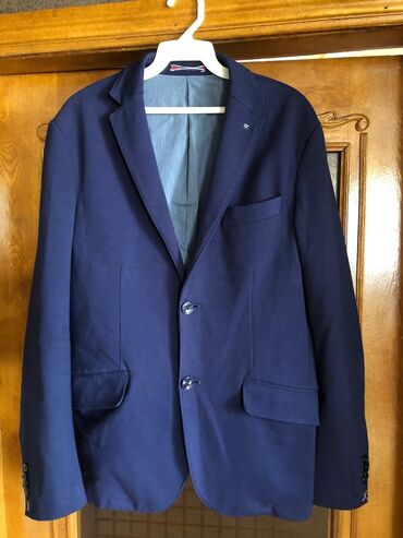 куртка мужской: Костюм Mango, M (EU 38), цвет - Синий