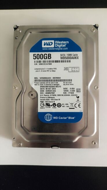 Sərt disklər (HDD): Daxili Sərt disk (HDD) Western Digital (WD), 512 GB, 10000 RPM, 2.5", Yeni