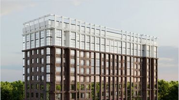 купить квартиру в рассрочку от застройщика: 1 бөлмө, 50 кв. м, Элитка, 7 кабат, ПСО (өзү оңдоп түзөтүп бүтүү үчүн)