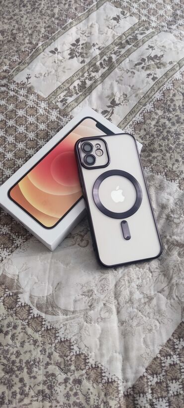 оптом чехлы: IPhone 12, Б/у, 64 ГБ, Белый, Чехол, Коробка, Зарядное устройство, 77 %