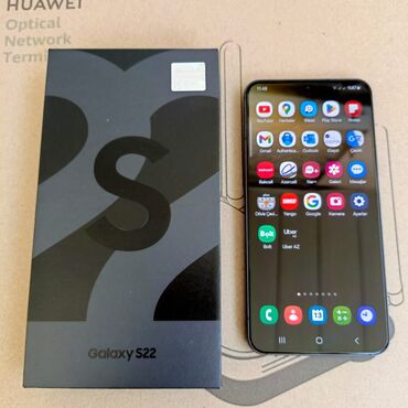 ikinci el telfonlar: Samsung Galaxy S22, 8 GB, rəng - Qara, Sensor, Barmaq izi, Simsiz şarj