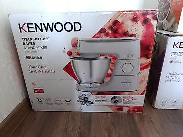 стационарный миксер: Настольный планетарный миксер Kenwood Titanium Chef Baker KVC65.001WH — 1