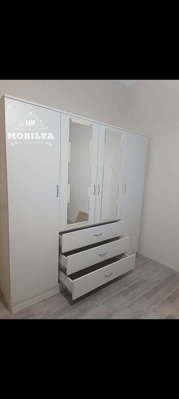Dolablar: Yeni, Açılan, 4 qapılı Düz dolab, Qarderob, paltar dolabı, Azərbaycan — 7