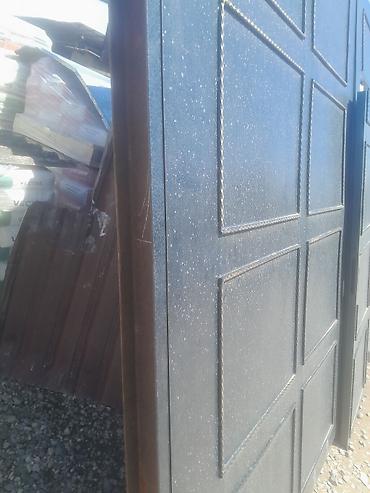 qapi ve pencere: Metal darvaza dəsti - Material: qalın metal vərəqdən hazırlanmış — 2