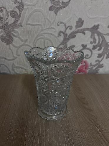 Süfrə ləvazimat dəstləri: Metbex ucun teze hamsii - Şüşə dekorativ qab: Qapaqlı, naxışlı — 8