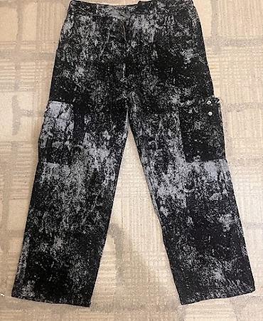 tech flecce: Широкие джинсы-карго с эффектом кислотной стирки (Acid Wash) удобный — 1