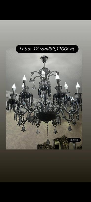 lustur modelleri: Çılçıraq, 10 və daha çox lampa — 1