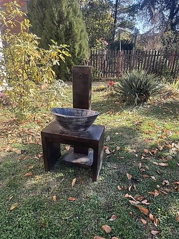 komode za nadgradni lavabo: Baštenska fontana/umivaonik sa stalkom - Dekorativna spoljašnja — 1