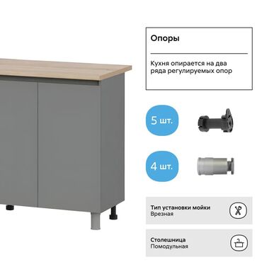 Кухонные гарнитуры: Кухиный гарнитур — 6