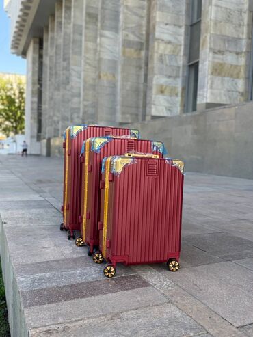 Чемоданы: Чемоданы фабрики "Kobe" - Материал ABC + полиэстер крепкая оболочка — 16