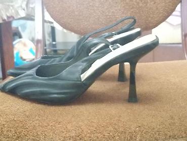Tuflilər: Qadın ayaqqabısı – qara rəng, nazik dabanlı slingback model - Model — 1