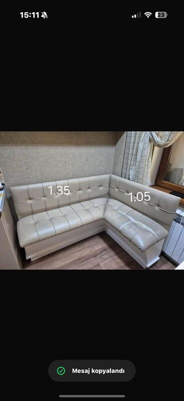 Divanlar: Künc divan, İşlənmiş