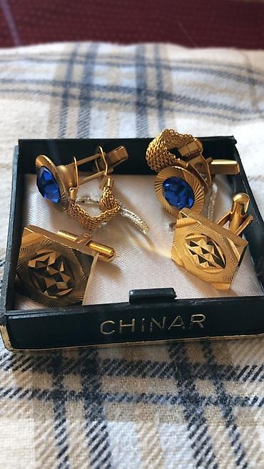 qalstuk: CHINAR kişi aksessuar dəsti - Qutu: “CHINAR” markalı orijinal qutu - — 1