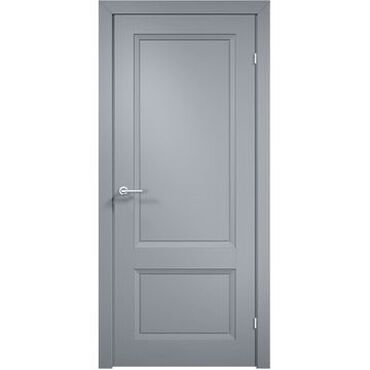 дверь дома: Жабык ички эшик, МДФ, Panel, түсү - Боз