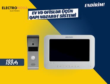 Masaüstü kompüterlər və iş stansiyaları: Hikvision DS-K1S205 Intercom Kit Ev və ofislər üçün qapı nəzarət