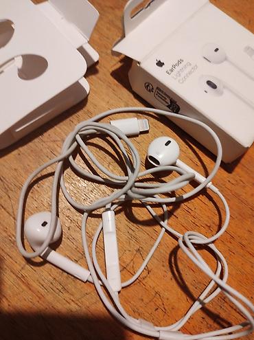 bežične slušalice za iphone cena: Earpods lightning konektor iphone slusalice koriscene bukvalno 10 — 2