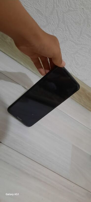 телефоны хонор: Honor 9A, Б/у, 64 ГБ, цвет - Черный, 2 SIM