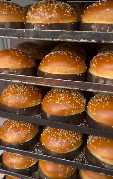 Булочные булочки для бургеров с кунжутом - Мягкие округлые