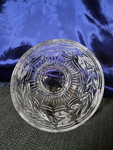 Činije: Cinija nova kristal Zajecar iz 70ih.god. Cinija kristal sa matiranim — 5