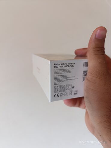 телефон флай фф 244: Redmi Note 13, 256 GB, rəng - Mavi, Zəmanət, Sensor, Barmaq izi