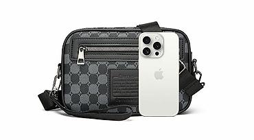 Барсетки: Барсетка, Материал: Комбинированный материал, Застежка на молнии, Новый — 2