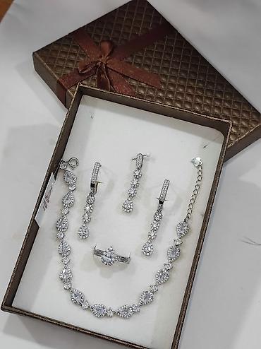 Серебряные наборы украшений: Набор украшений, Проба 925, Женские, Новый — 4