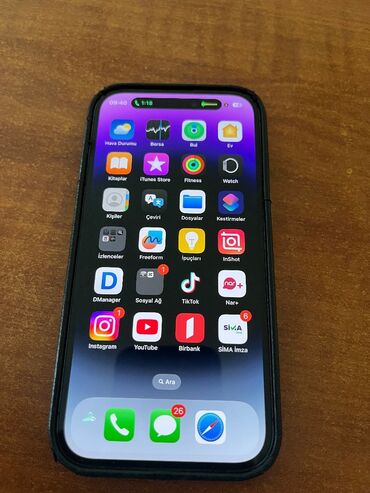 Apple iPhone: IPhone 14 Pro, 128 GB, Deep Purple, Face ID