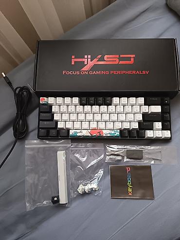 notebuk: HKSD mexaniki oyun klaviaturası – 65% kompakt ölçü, USB‑C qoşulma — 1
