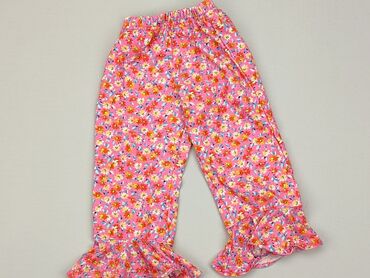 legginsy czarno rozowe: Baby material trousers, 9-12 months, 74-80 cm, condition - Very good