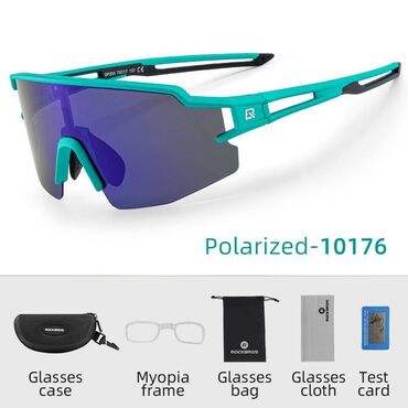 линзы голубые: Велосипедные очки RockBros 10176 Цвет: голубой Поляризованные линзы