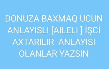 oz evinde daye teleb olunur 2026: Donuza baxmaqa aileli işci lazimdi qalmaqa ev verilir kominal bize — 1