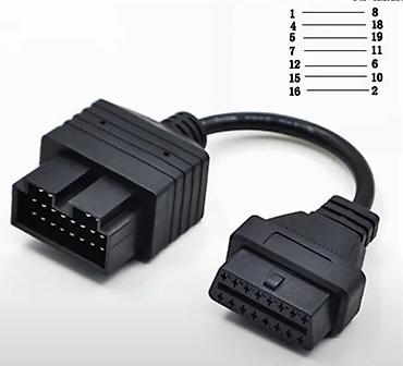 Автоэлектроника: Переходник Kia 20 pin на OBDII 16 pin. Новый. Телефон О 7 О 7 66 88 О9 — 1
