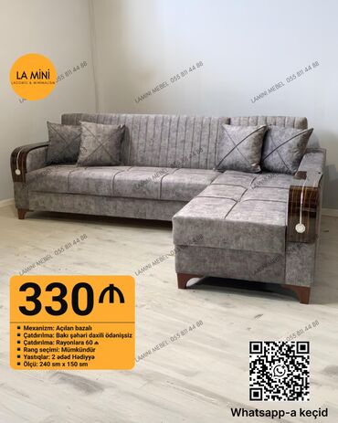 Divanlar: Künc divan, Yeni, Açılan, Bazalı, Parça, Şəhərdaxili pulsuz çatdırılma