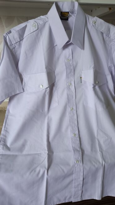 белый рубашка: Рубашка L (EU 40), цвет - Белый