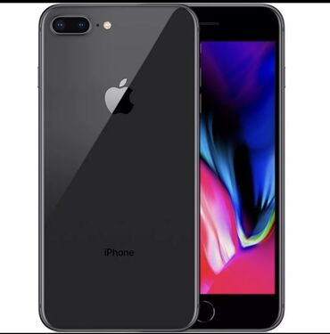 Apple iPhone: IPhone 8 Plus, Б/у, 64 ГБ, Черный, Чехол, 75 %