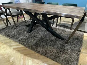 Stolovi: Trpezarijski sto orah hrast Stol je izrađen od drvenih ploča hrasta — 4